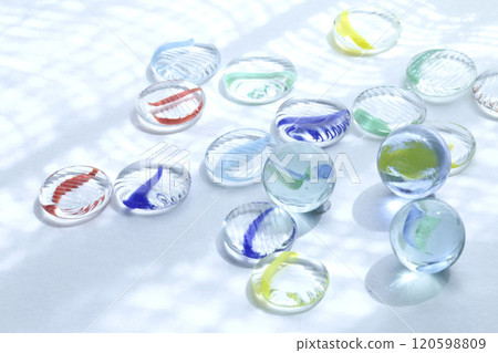 Refreshing image of marbles and ohajiki 120598809