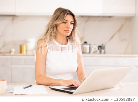 she remotely collaborates 120598887