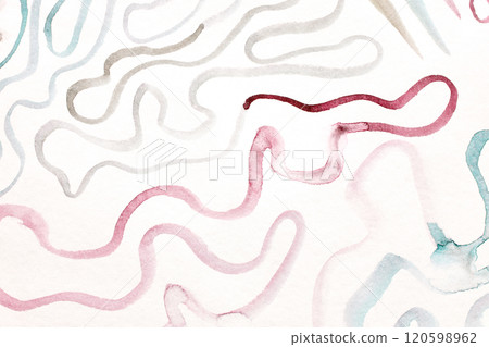 Abstract watercolor pattern with wavy lines in soft pastel tones reflecting Abstract watercolor pattern with wavy lines in soft pastel tones reflecting 120598962
