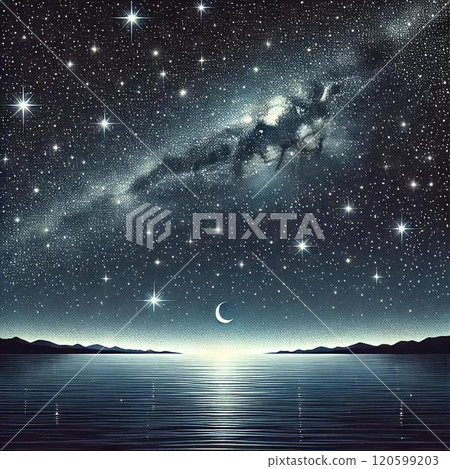 Starry sky and sea 120599203