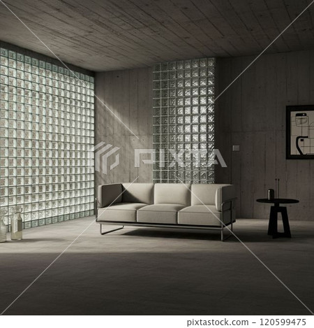 Sophisticated, future-oriented interior design. Modern interior design that creates a comfortable space. Sophisticated, future-oriented interior design. Modern interior design that creates a comfortable space. 120599475