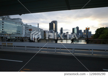 Sunset from Tenmabashi Bridge 120600290