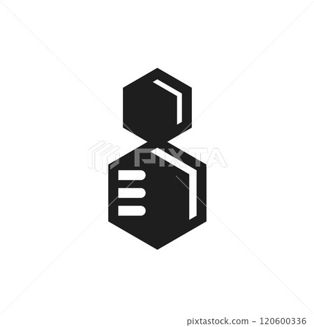hexagon bee logo icon vector concept design hexagon bee logo icon vector concept design 120600336