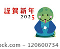 2025 New Year's card illustration material 120600734