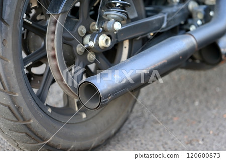 Motorcycle muffler image Motorcycle muffler image 120600873