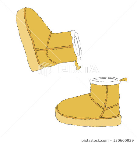Boots Mouton boots illustration Boots Mouton boots illustration 120600929