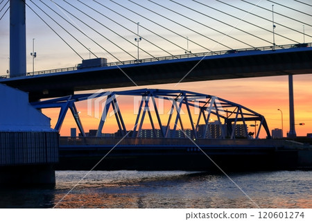 上平井橋與葛飾豎琴橋 120601274