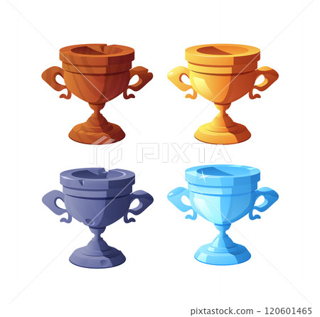 Vector illustration of a set of dice for game achievements on a white background 120601465