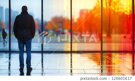 Uplifting visual of a person overcoming challenges 120601617