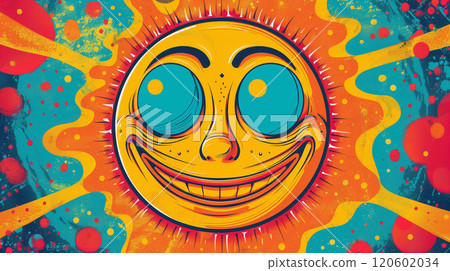 Joyful shades is a visual representation of unbridled fun and laughter Joyful shades is a visual representation of unbridled fun and laughter 120602034