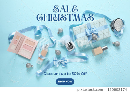 Christmas sale, Merry Christmas and Happy New Year shopping 120602174