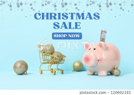 Christmas sale, Merry Christmas and Happy New Year shopping 120602183