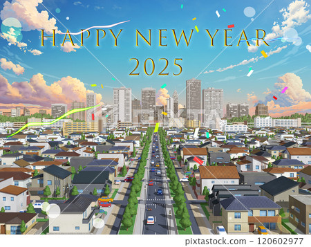 House Residential City New Year English CG BG Background City 120602977