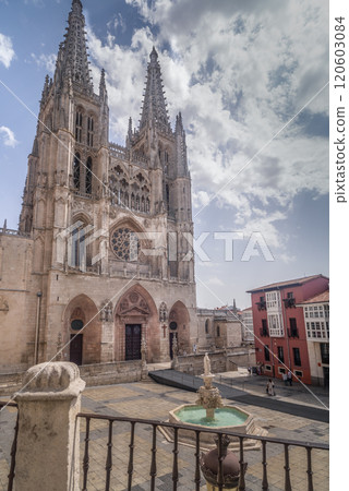 The Cathedral of Saint Mary in Burgos, Spain. The Cathedral of Saint Mary in Burgos, Spain. 120603084
