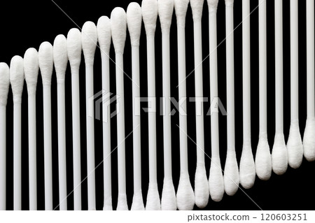 White cotton buds are arranged 11 White cotton buds are arranged 11 120603251