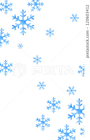 簡單的水彩風格雪花背景圖 120603412