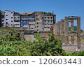 Hashima Island (Gunkanjima): Remains of elementary and junior high school and conveyor belt 120603443