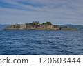 Hashima Island (Gunkanjima): Panoramic view from the west side of the island 120603444