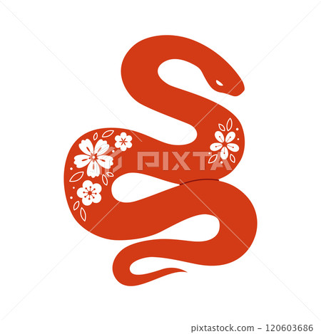 Vector snake in asian style 120603686