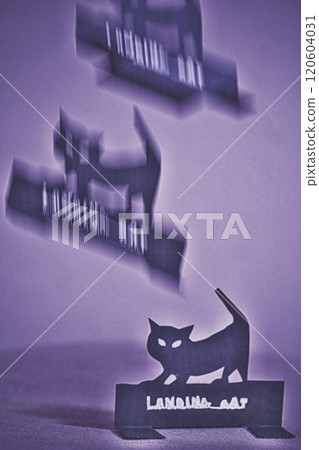 Black cat paper craft Landing Cat Black cat paper craft Landing Cat 120604031