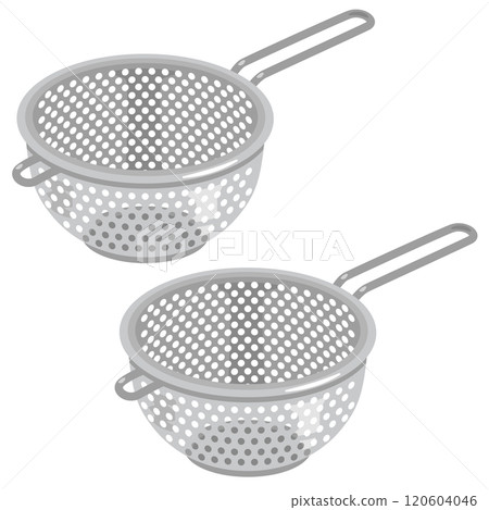 One-handed colander with handle 120604046