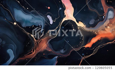 Marble pattern on black background 120605055