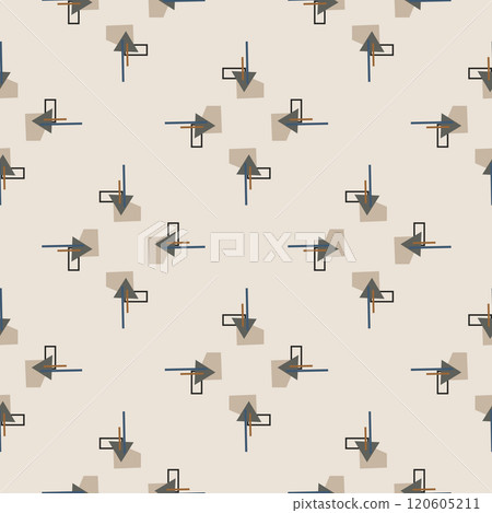 Textile motif seamless pattern. Lux fabric design textile swatch ladies dress, man shirt all over print block.  120605211