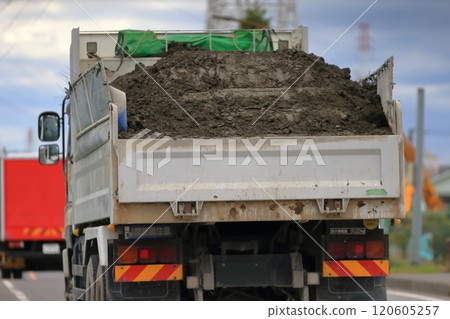 Dump truck image Dump truck image 120605257