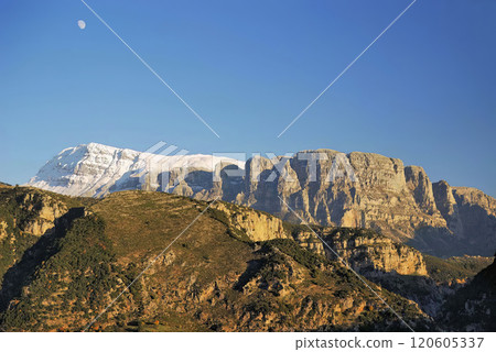 Mount Tymfi (Gamila), a very popular hiking destination, located in the region of Zagori, Epirus, nw Greece 120605337