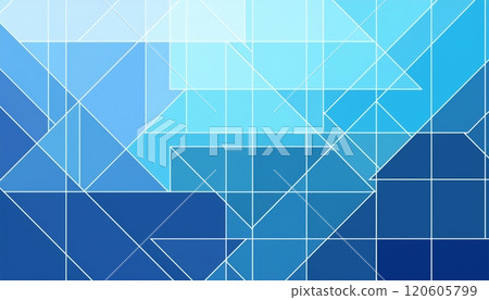 幾何背景與藍色和淺藍色矩形相結合 120605799