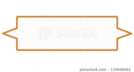 Horizontal speech bubbles saying the same thing at the same time (orange and white) 120606062