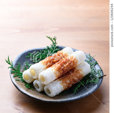 Traditional taste: grilled chikuwa 120606294