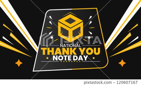 December is National Thank You Note Day background template. Holiday concept. background, banner, placard, card, and poster design template with text inscription and standard color December is National Thank You Note Day background template. Holiday concept. background, banner, placard, card, and poster design template with text inscription and standard color 120607167