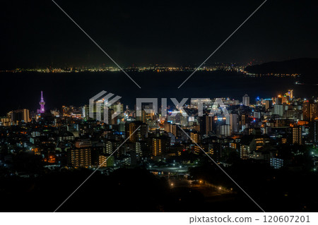 Night view of Beppu city from Beppu Global Tower 120607201