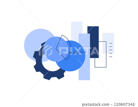 Charts and data science,Web banner, infographic element Charts and data science,Web banner, infographic element 120607348
