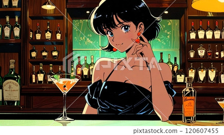 Classic cocktails and elegant women_10 120607455