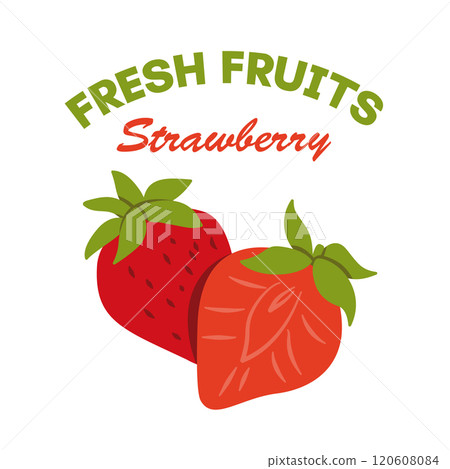 Colorful Strawberry Fruit Icon for Brochures, Banners, Restaurant and Menu Colorful Strawberry Fruit Icon for Brochures, Banners, Restaurant and Menu 120608084