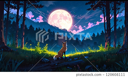 Fantasy fox shining in the moonlight_4 Fantasy fox shining in the moonlight_4 120608111