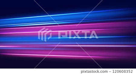 Speed police line. Laser beams, horizontal light rays. Magic shining neon light line trails. Purple glowing wave swirl, impulse cable lines. High speed effect motion blur night lights Speed police line. Laser beams, horizontal light rays. Magic shining neon light line trails. Purple glowing wave swirl, impulse cable lines. High speed effect motion blur night lights 120608352