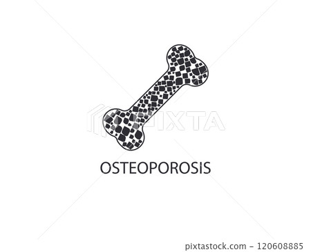 Osteoporosis, bone, disease icon. Vector illustration. Osteoporosis, bone, disease icon. Vector illustration. 120608885