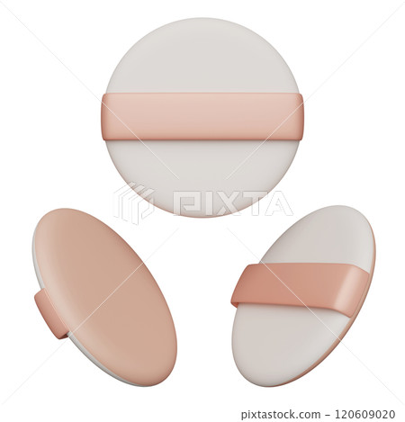 makeup powder puff 3D graphic makeup powder puff 3D graphic 120609020