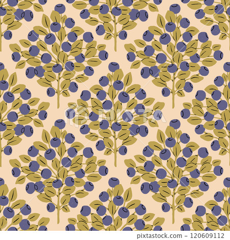 Bilberry Brunch Seamless Pattern Bilberry Brunch Seamless Pattern 120609112