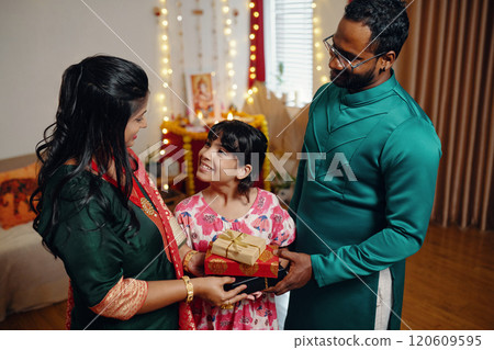 Celebrating Family Gathering with Gift Exchange Celebrating Family Gathering with Gift Exchange 120609595
