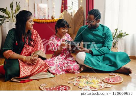 Celebrating Family Traditions with Happy Moments 120609653