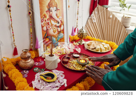 Decorating Sacred Space with Hindu Ritual Elements Decorating Sacred Space with Hindu Ritual Elements 120609828