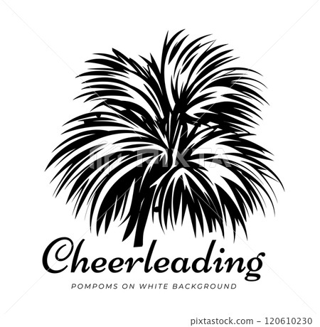 Cheerleaders pompoms vector illustration 120610230
