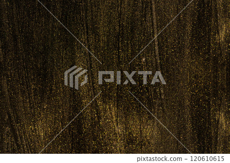 Gold sparkle paint on black texture Gold sparkle paint on black texture 120610615