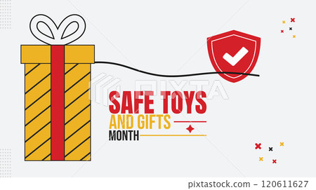Choose Safe Toys for Children, Safe Toys and Gifts Month, observed every year in December. Holiday concept.  120611627