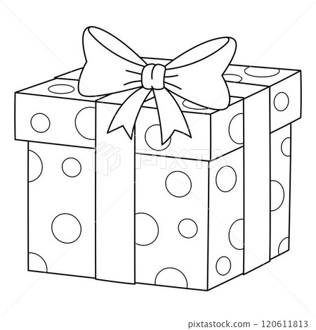 Baby Shower Gifts Isolated Coloring Page for Kids 120611813