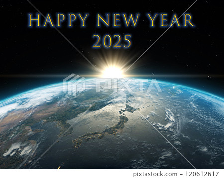 Earth New Year English Title New Year Sunrise Sun Earth New Year English Title New Year Sunrise Sun 120612617